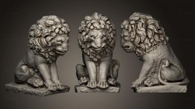 3D model Lion Statue (STL)